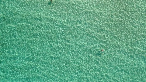 Slow Motion Abstract Blue Waves Of The Sea Top View Stock-Footage 122951774