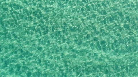 Slow Motion Abstract Blue Waves Of The Sea Top View Stock-Footage 122951839