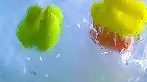 Slow-motion with Abstract effect filter Stock Footage 153408405