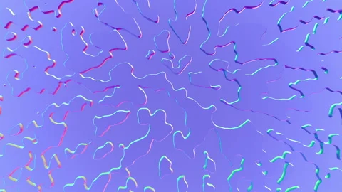 Slow motion abstract live animation in holographic colours, animated wallpaper Stock Footage 214489651
