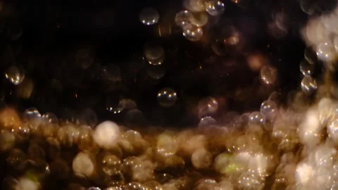 Slow motion of abstract sparkle on black background Stock Footage 239506485