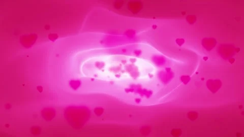 Slow motion abstract tunnel with flying hearts looping animation Stock Footage 337535897