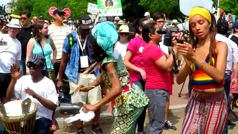 Slow motion of African dancers  Stock Footage 75085014