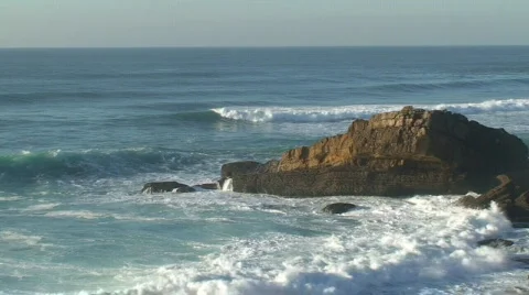 Slow motion of agitated sea waves Vidéo 269830