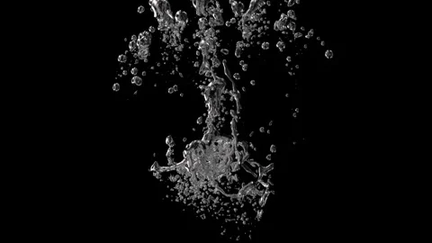 Slow motion air bubbles in water rising up to the surface Stock Footage 268750087