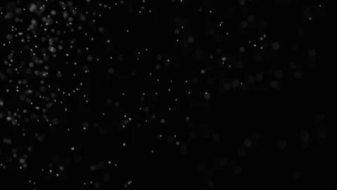 Slow motion air particle practical effect on black Stock Footage 107993454