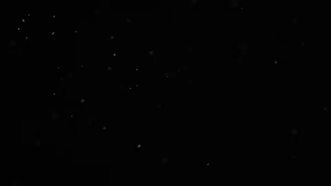 Slow motion air particle practical effect on black Stock Footage 107997147