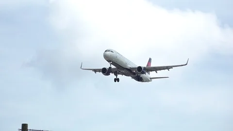 Slow Motion Airplane Video stock 94783712