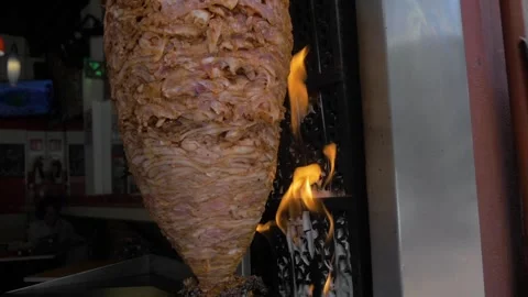 Slow Motion Al Pastor Cooking At A Restaurant In Mexico City Stock Footage 154643255
