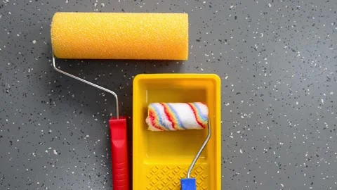 Slow motion along handwork instruments Stock Footage 131861603