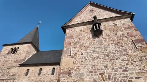 Slow Motion Of The Ancient Carolingian St Michaels Church In Fulda Germany Stock Footage 333920016