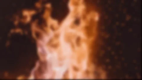 Slow motion and Blur Fire Particles Stock Footage 256086949