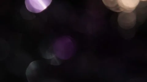 Slow motion and flickering of white and gold lights Stock Footage 317452155