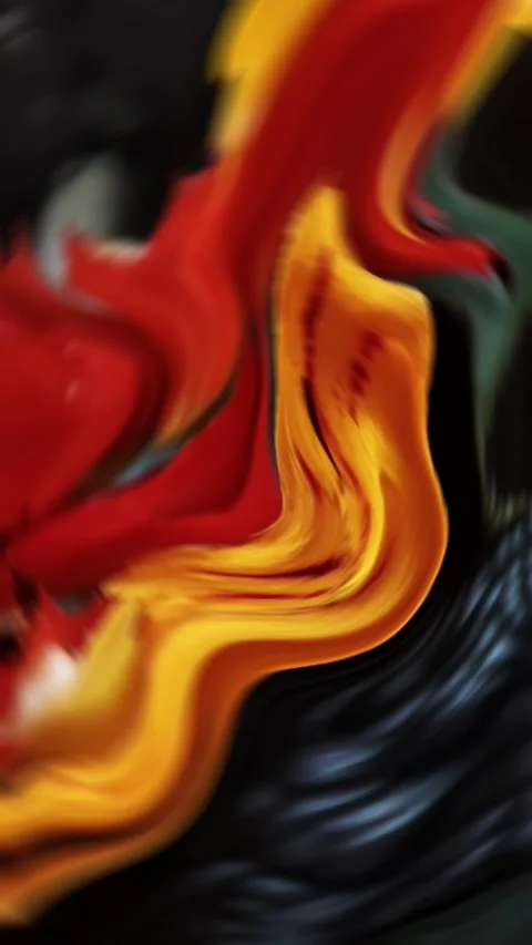 Slow motion animated line effect with elegant, flowing strokes Video stock 307501247