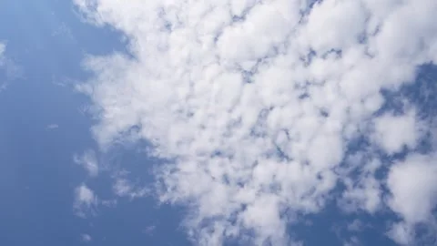 Slow motion animation of blue sky and cosmos. Stock Footage 248579108
