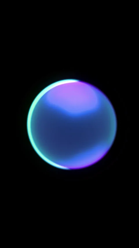 Slow motion animation of glowing liquid organic cell-like structure floating Видео 326623478