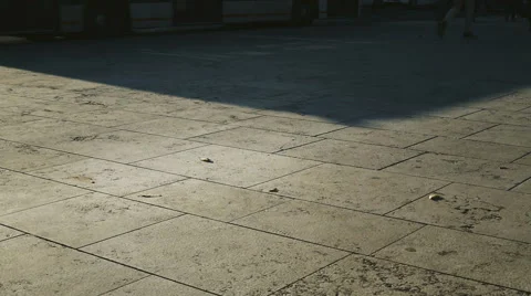 Slow motion of a anonymous biker riding into the traffic city Stock-Footage 57138073