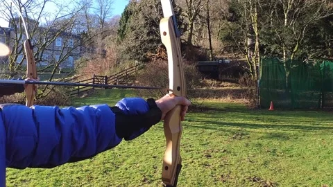 Slow motion archery Stock Footage 169110907