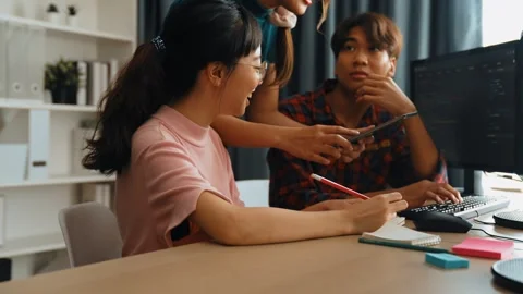 Slow motion back end software developer engineer writing code. Burgeoning Stock Footage 272419829