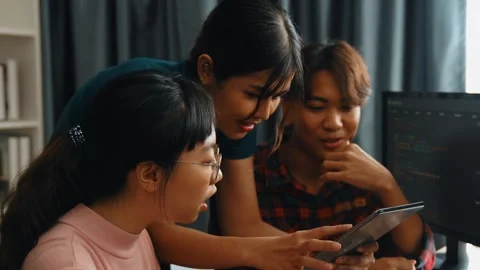 Slow motion back end software developer engineer writing code. Burgeoning Stock Footage 273384338