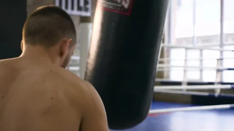 Slow motion Back View Muscular Professio... | Stock Video | Pond5