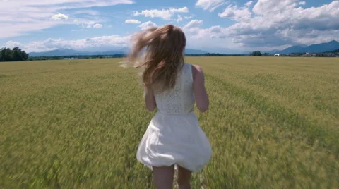 Slow motion - Back view of young female ... | Stock Video | Pond5