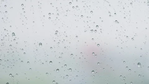 Slow motion background of raindrop slidi... | Stock Video | Pond5
