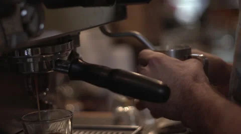 Slow Motion Barista making Foam Stock Footage 47788847