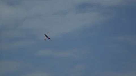 Slow motion barrel roll Stock Footage 77011868