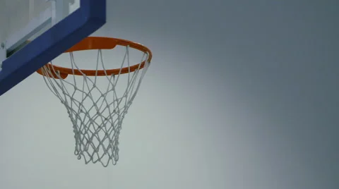 Slow motion basketball point Stock Footage 47483829