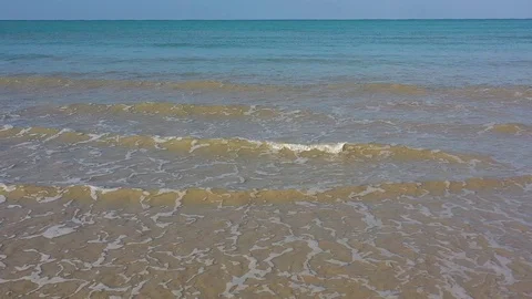 Slow motion beach and surf Stock Footage 126088341