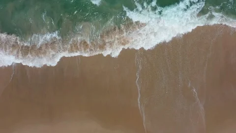 Slow motion beach and surf Video stock 134359342
