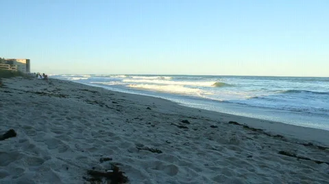 Slow Motion Beach Stock Footage 610786