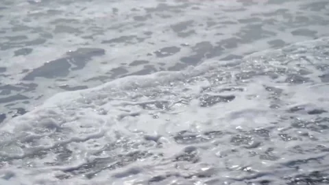 Slow Motion Beach as Waves Roll in Vídeo Stock 165357943