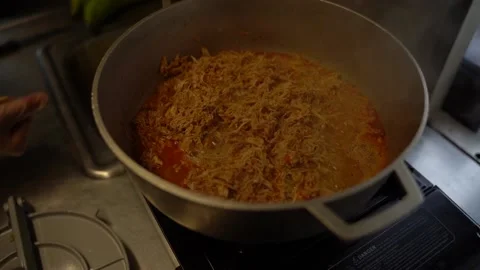 Slow Motion of Beef Stew Cooking Stock Footage 143166944