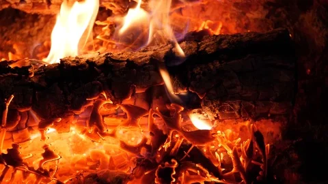 Slow motion bellows sparking fire Stock Footage 105834365