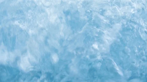 Slow motion big bubbles in warm water in a pool in a resort luxury hotel Stock Footage 103146028