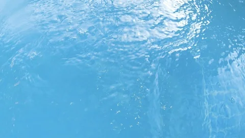 Slow motion big bubbles in warm water in a pool in a resort luxury hotel Stock Footage 103146387