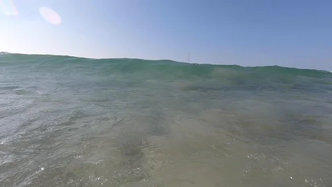 Slow motion of big waves in mallorca Stock Footage 122170588