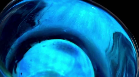 SLOW MOTION BLUE DROPLET Stock Footage 53374895