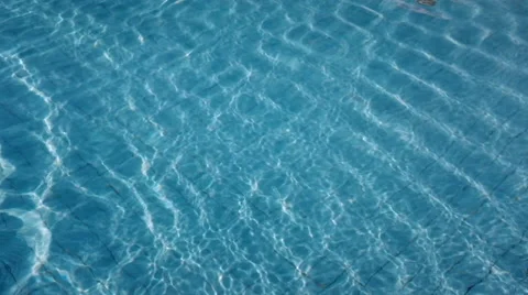 Slow Motion Blue water Pool with Waves Stock Footage 50298627