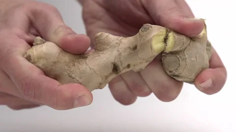 Slow motion breaking ginger Stock Footage 33801443