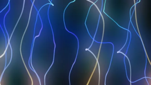 Slow Motion Bright Lines Flowing Abstract Background Stock Footage 90494312