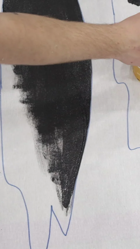 Slow Motion Brush Strokes Stock Footage 296602197