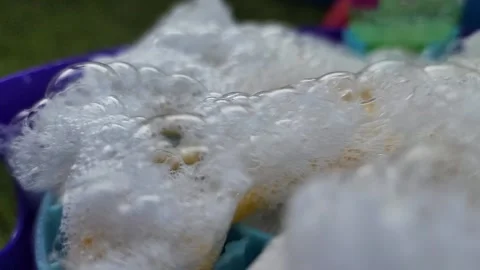 Slow Motion Bubbles Popping From Machine Stock Footage 237897694
