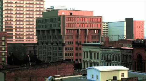 Slow Motion Building Demo Stock Footage 1038921