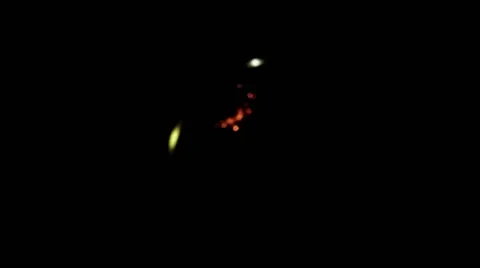 Slow-motion of burning and explosion of gunpowder as space 스톡 동영상 51649152