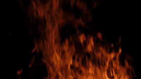 Slow motion burning bonfire. Close-up shot of warm cozy burning fire. Slow 스톡 동영상 158071773