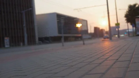 Slow motion of businessman taking steps on the way to work. Video stock 76046552
