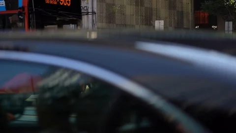 Slow Motion of Busy streets of Central District in Hong Kong and Pedestrians  Stock Footage 125649416